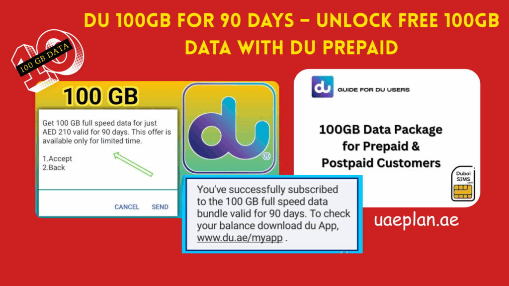 DU 100GB for 90 Days – Unlock Free 100GB Data with DU Prepaid