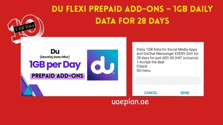 Du Flexi Prepaid Add-Ons – 1GB Daily Data