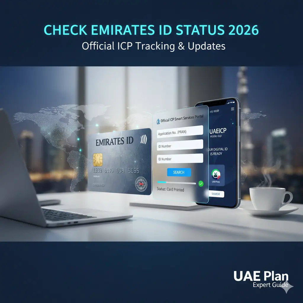 Check Emirates ID Status 2026 online using the official ICP smart services portal and UAEICP mobile app.