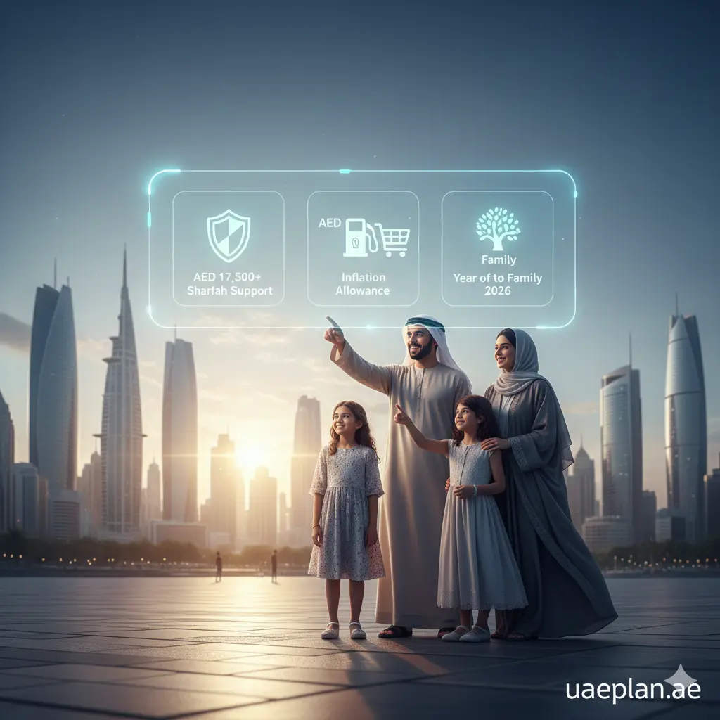 UAE Social Welfare 2026: The Ultimate Guide to New Government Support & Family Benefits 1 Detailed overview of UAE Social Welfare 2026 programs including Sharjah support AED 17500 and inflation allowance for families.
